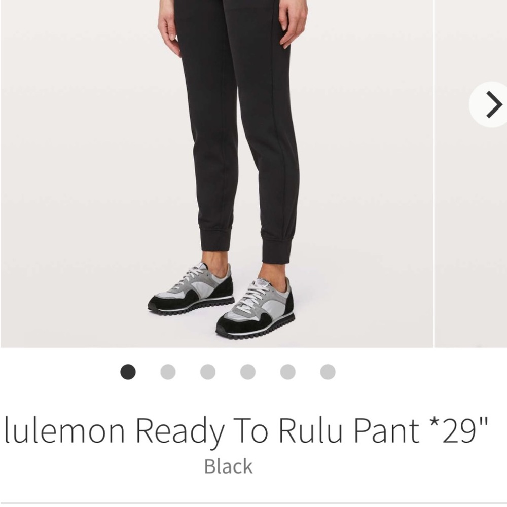 lululemon athletica Black Ready to Rulu Jogger Pants

Inseam: 28”
EUC